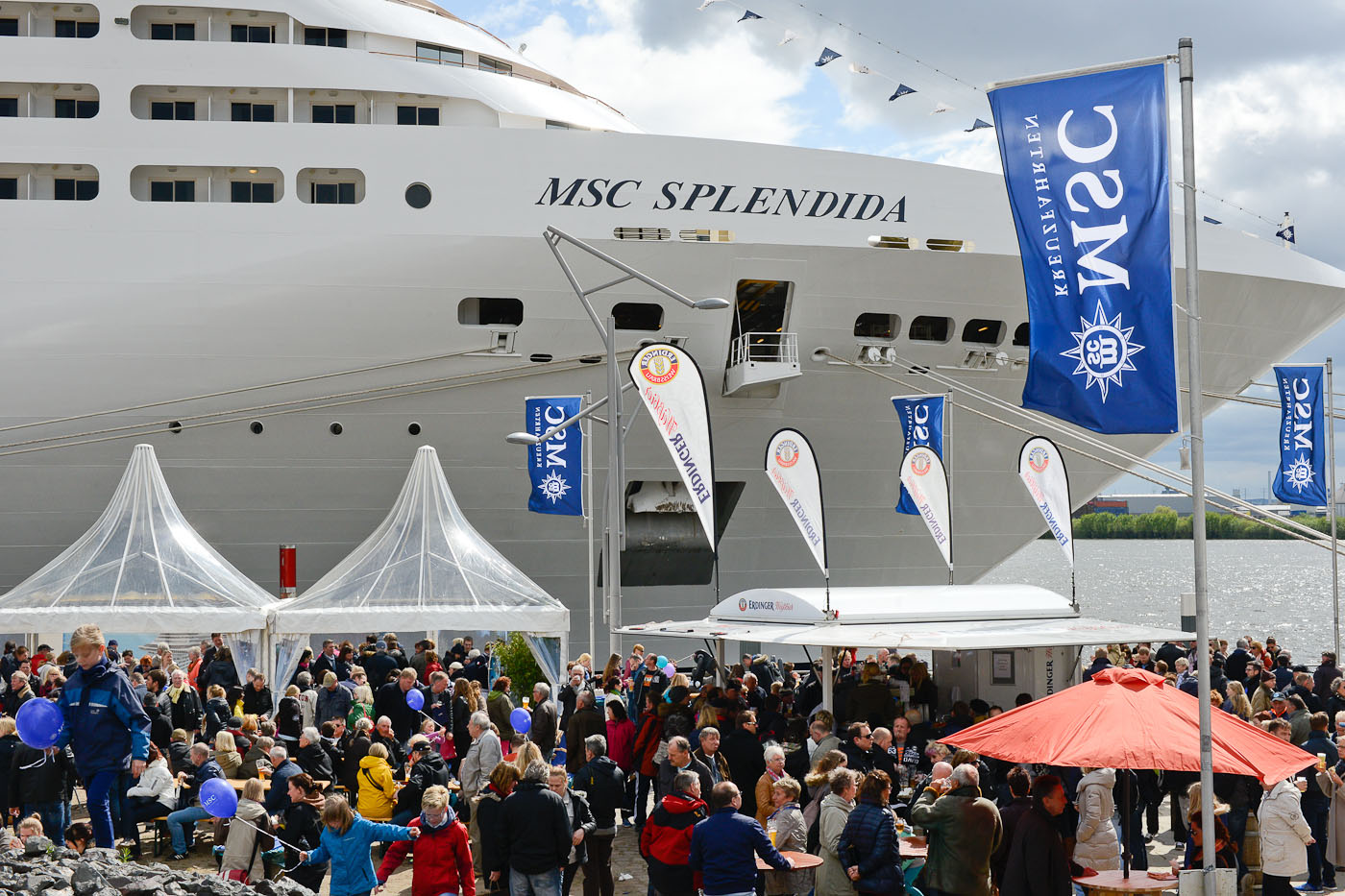 MSC Splendida Erstanlauf Hamburg